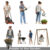 cutout people PNG backyard home garden work man woman child playing lawn bbq