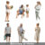 cutout people PNG garden home backyard residental man child kid woman