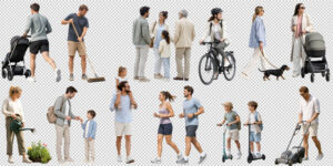 Various cutout people collection huge variety for Architects and Landscape Designers