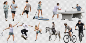 Various cutout people collection huge variety for Architects and Landscape Designers