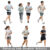 cutout people PNG running jogging outdoor woman man couple athlete marathon